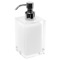 Soap Dispenser, Square, White, Countertop